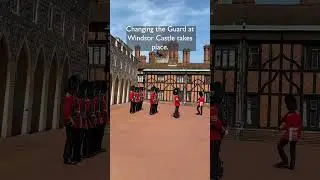 Guard change at Windsor Castle #history #windsorcastle #changingoftheguard