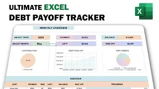 How to Create a Debt Tracker in Excel - #debt #debtfreejourney #debtmanagement #debtrelief #excel