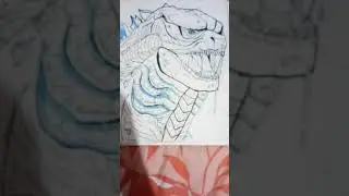 Godzilla drawing #shorts#godzilla
