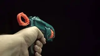 Soft Foam Bullet Dart Rotating Drum Gun Manual Attacker Dart Blaster with 6-Dart Barrel Rapid Fire
