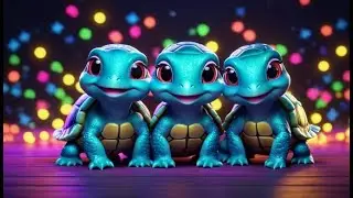Three Tiny Turtles Count the Stars | Counting Song for Kids | Bedtime Learning Rhyme