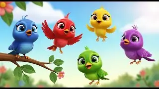 Five Little Starling Birds Chirp Chirp Chirp | Kids Songs & Nursery Rhymes