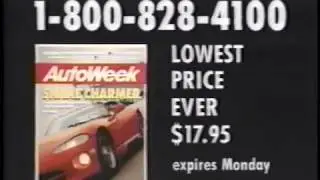 AutoWeek  - Auto Week Magazine Commercial  - 60 Second Spot (1994)