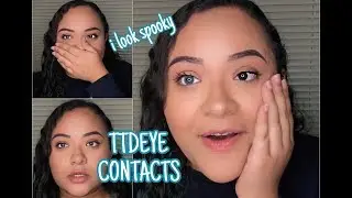 TTDEYE COLORED CONTACTS ON BROWN EYES || A SMALL HAUL + REVIEW