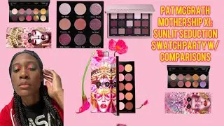 Swatch Party ft. Pat McGrath Mothership XI: Sunlit Seduction Palette w/Comparisons
