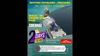 2 Days to Go! 🚢 Pre-Screening Interviews for Cruise Ship Jobs | Sai Institutions