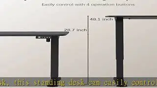 Furmax Electric Height Adjustable Standing Desk Large 55 inch Sit Stand up Desk Home Office Compute