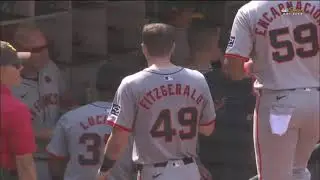 Marco Luciano and Tyler Fitzgerald Collide and Let 2 Runs Score