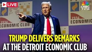LIVE: President Trump Delivers Remarks at the Detroit Economic Club, Michigan | Trump on Iran | N18G