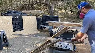 Barn Wood wall install in workshop | Timelapse