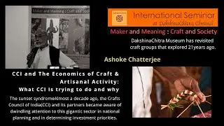 CCI and The Economics of Craft & Artisanal Activity:What CCI Is trying to do and why.