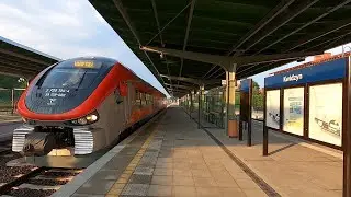 Przejazd pociągiem Polregio SA 139-22 z Kwidzyna do Malborka