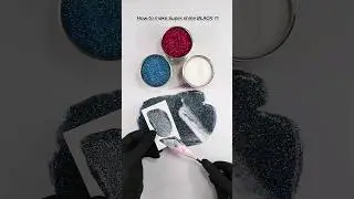 How to make Super shine Black?Satisfying Powder mixing 🎨 #colormixing #satisfying #asmr