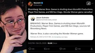 Warner Bros. Shuts Down Monolith, Player First Games & Cancels Wonder Woman Game - Gor's Thoughts