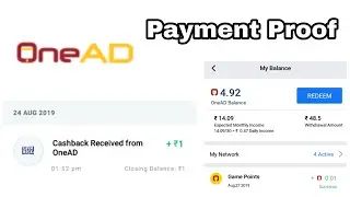 Onead App payment Proof | InstantPaytm Transfer