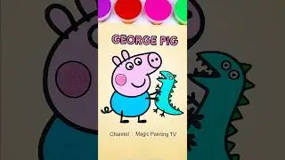 George Pig🐷💚#trending #cartoon #peppapig #george #georgepig #kidsart #satisfying