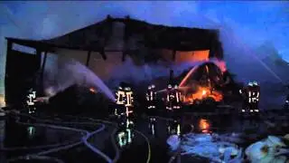 Brand in Recyclinghof - 150 Feuerwehrleute in Tussenhausen im Einsatz