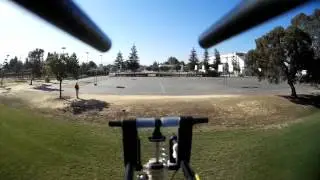 HD-Ultralight FPV-Flying- take-off, fly low, landing over Independence High School San Jose, CA