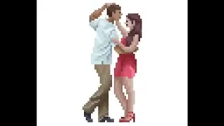Pixel Art Daily Painting i colored Couple Dance # 991