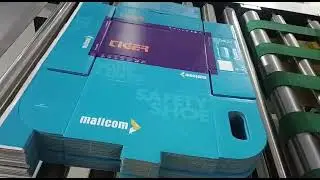 Robus india MHK 1300 EFC fully automatic die cutting with stripping machine.