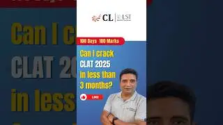 Is it possible to crack CLAT in less than 3 months? #clat2025 #clatpreparation #clatprep