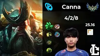 Gangplank TOP - KC Canna | Patch 25.16 EUW Challenger
