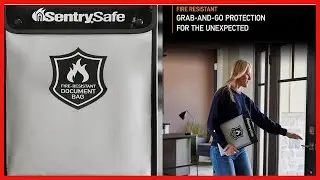 SentrySafe Fire and Water Resistant Bag with Zipper for Documents