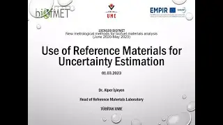 Use of Reference Materials for Uncertainty Estimation, by Alper Işleyen (TUBITAK)