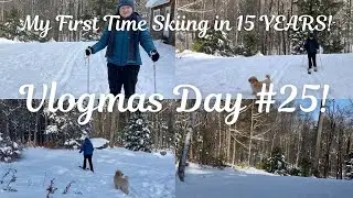 My 1st Time Skiing in 15 YEARS Vlogmas Day 25! ⛷️🎄#vlogmas