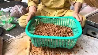 Almond cleaning process and grading