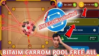 Carrom pool BITAIM Free short All shut up Carrom pool Free😱 2026 new update 