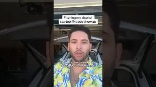 Behind the scenes pitching my alcohol brand @ a trade show #alcoholstartup #tradeshow #bts #newdrink