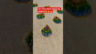 3d peacock 🦚 aariwork tutorial #shorts#new#viral#aariwork#3d peacock