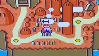 LIVE Real SNES 90s TV super nintendo mario world 100% AUTUMN map