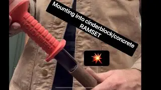 Mounting lumber to cement or cinderblock using a &ldquo;RAMSET&rdquo;