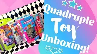 Quadruple Toy Unboxing! ( Lego Unikitty, Jiffpom Cutelife, Polly Pocket, Party Pop Teenies)