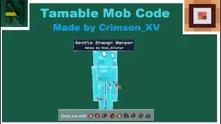 Tamable Mob Code in Bloxd.io!