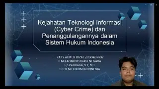 REVIEW ARTIKEL TENTANG CYBER CRIME DALAM SISTEM HUKUM INDONESIA (UAS SHI) 202320420153
