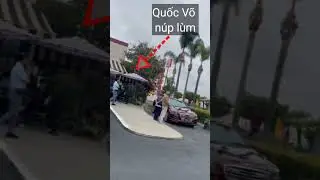 Clip cho thấy Quốc V&otilde; n&uacute;p l&ugrave;m kg d&aacute;m ra biểu t&igrave;nh