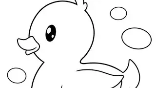 Cute Duck Drawing Step by Step | Easy Duck Sketch Tutorial for Beginners 🦆✏️