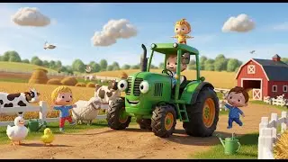 The Tractor Goes Vroom | Fun Farm & Vehicle Song for Kids | Nursery Rhymes & Songs for Toddlers
