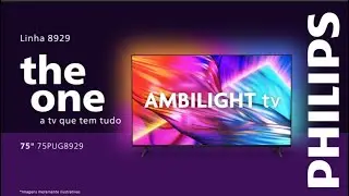 AMBILIGHT TV PHILIPS 75PUG8929: THE ONE, a TV que tem tudo!
