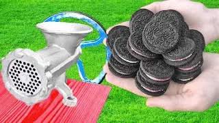 EXPERIMENT OREO COOKIES VS MEAT GRINDER