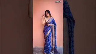 Elegant Poses In Saree | #howtopose #sareeposes #shorts | Santoshi Megharaj