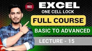 #15 How to Lock a Single Cell in Excel | Protect Specific Cell from Editing