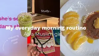 MY EVERYDAY MORNING ROUTINE | 🥐💋 |cooking, study,unboxing and more #vlog 