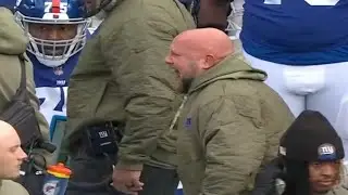 Giants Head Coach Brian Daboll HEATED At Team After Flag 😳