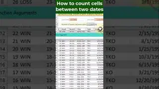 How to Count Cells Between Dates: COUNTIFS Function