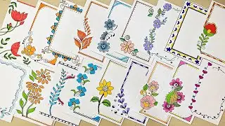 20 BEAUTIFUL PROJECT WORK DESIGN BORDERS|PROJECT BORDER DESIGNS|EASY DESIGN BORDERS FOR PROJECT WORK
