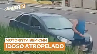 Motorista sem CNH invade calçada e deixa idoso em estado grave, em Santa Maria (RS)
